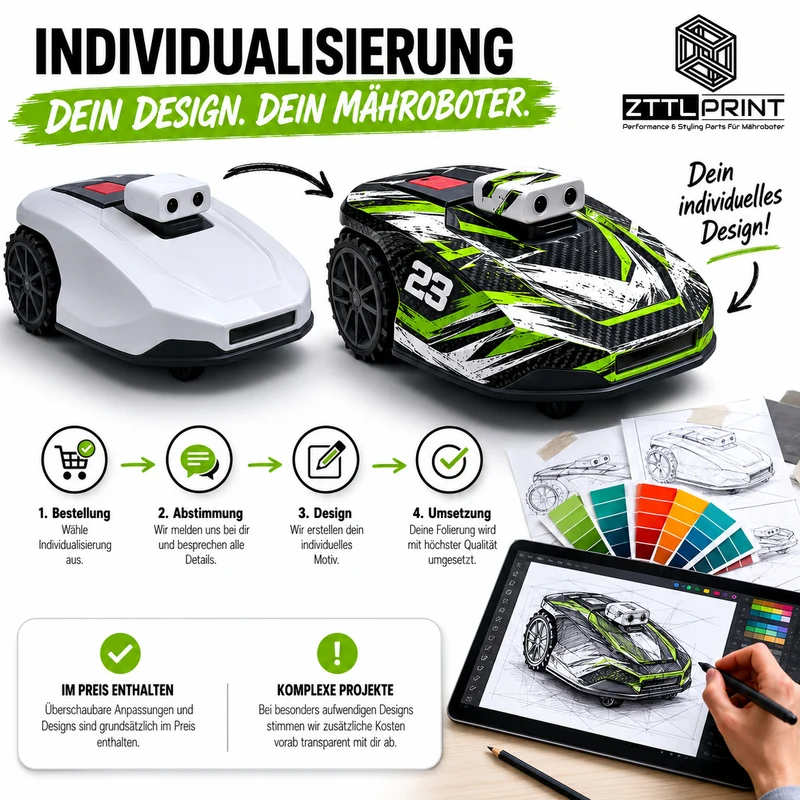 Dreame A1 Mähroboter Premium Design-Folierung