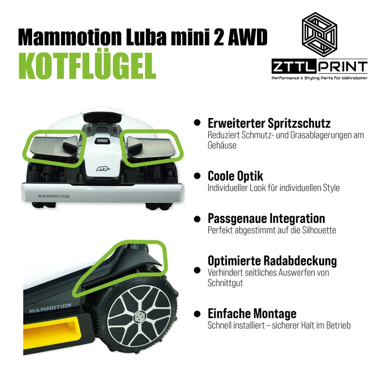 Mammotion Luba mini 2 AWD Mähroboter Performance Komplettpaket PRO