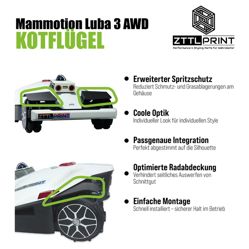 Mammotion Luba 3 AWD Mähroboter Performance Komplettpaket