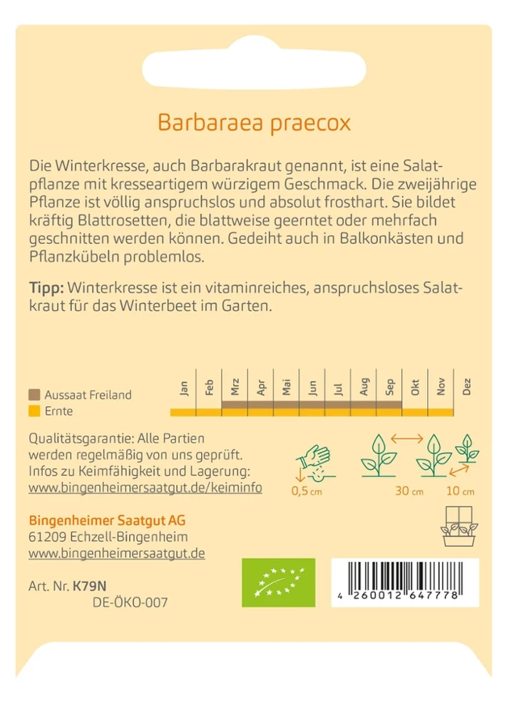BIO Saatgut Winterkresse