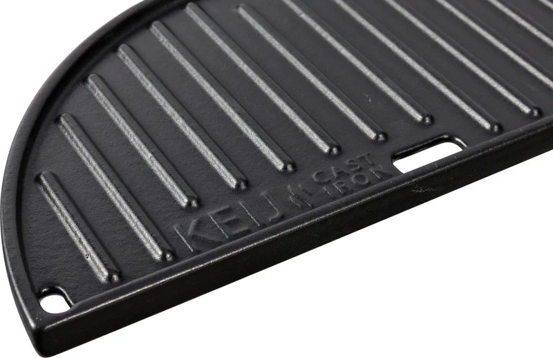 Keij Gietijzeren plaat - half rond - Large - 46,5 cm - geëmailleerd