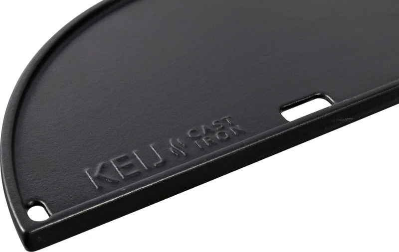 Keij Gietijzeren plaat - half rond - Compact - 33 cm - geëmailleerd