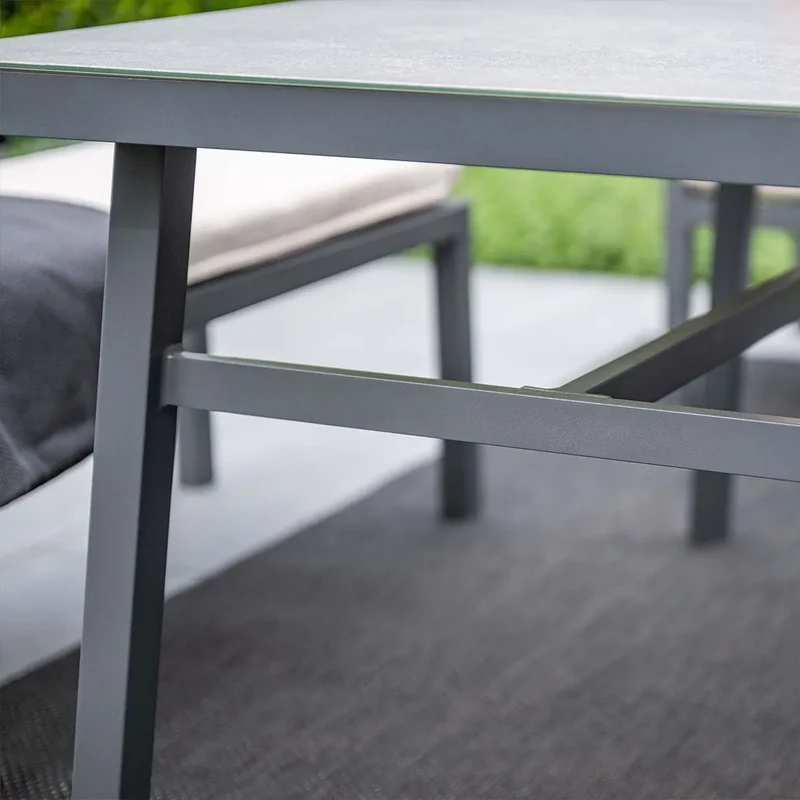 Garden Impressions Corsica – lounge-diningset links – carbon black/desert sand