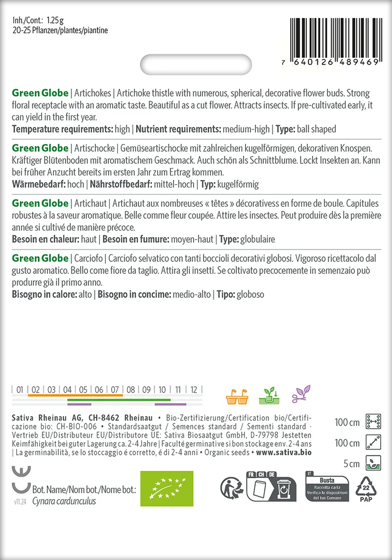 BIO Saatgut Artischocke Green Globe