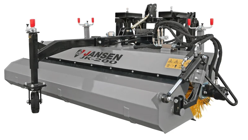 Traktor Kehrmaschine Jansen JK-200, Euroaufnahme, KAT.1+2, Palettengabel