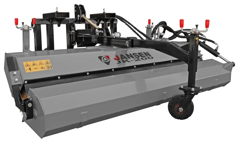 Traktor Kehrmaschine Jansen JK-200, Euroaufnahme, KAT.1+2, Palettengabel