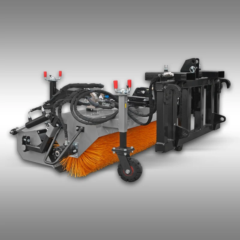 Traktor Kehrmaschine Jansen JK-130, Euroaufnahme, KAT.1+2, Palettengabel