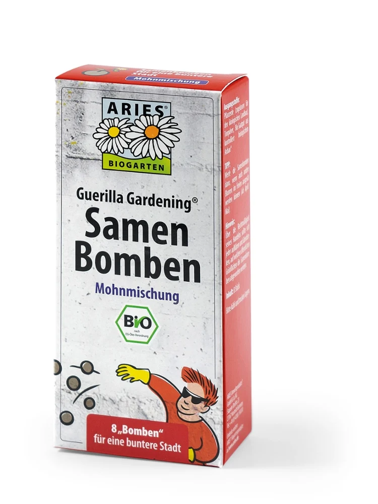 Guerilla Gardening Samenbomben MOHNMISCHUNG