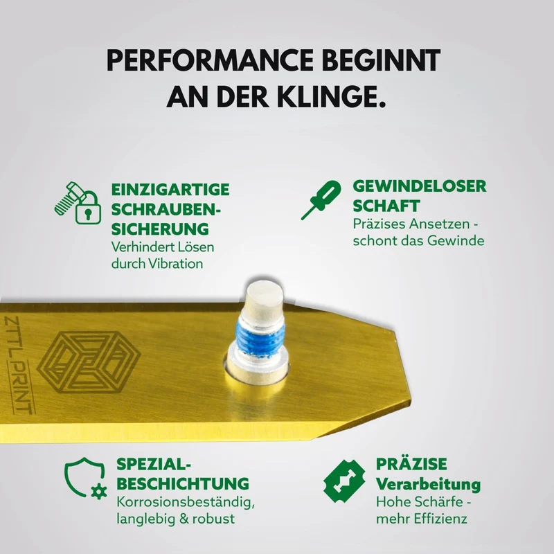 Nachfüllpack CLASSIC 30x Messerklingen + 30x Schrauben Messerklingensystem