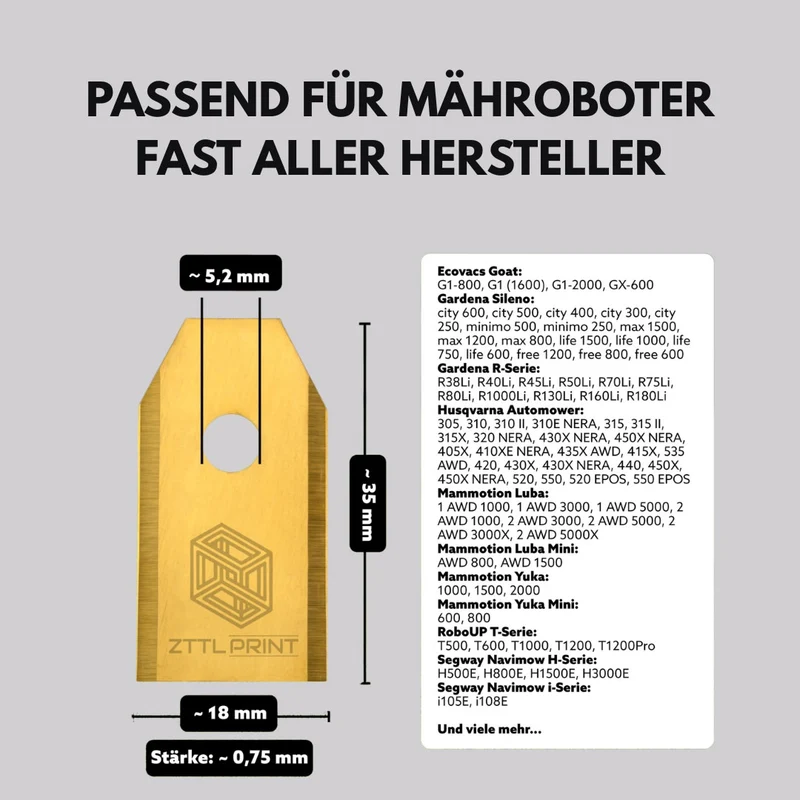 Nachfüllpack CLASSIC 30x Messerklingen + 30x Schrauben Messerklingensystem