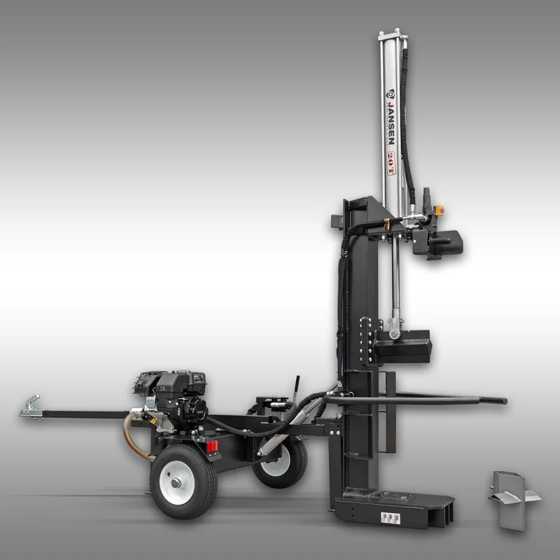 Holzspalter Jansen HS-20H110, 20t, 110cm, Benzinmotor, stehend