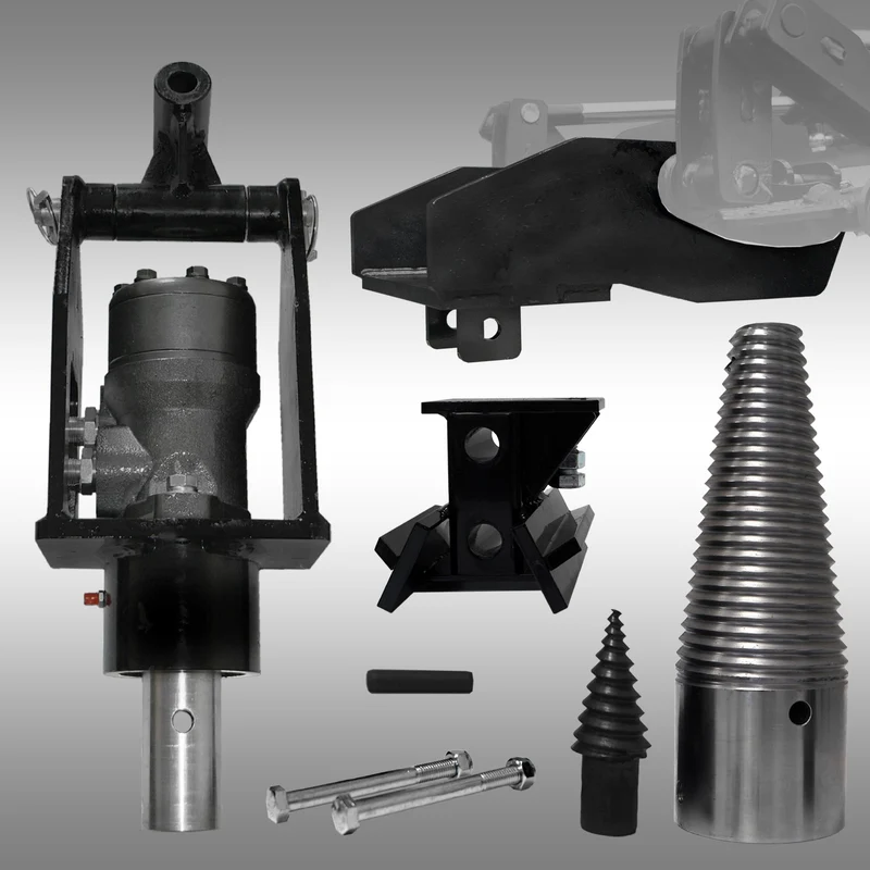 Kegelspalter-Set Jansen KL-200, Spaltkegel, Kompaktlader, Holzspalter