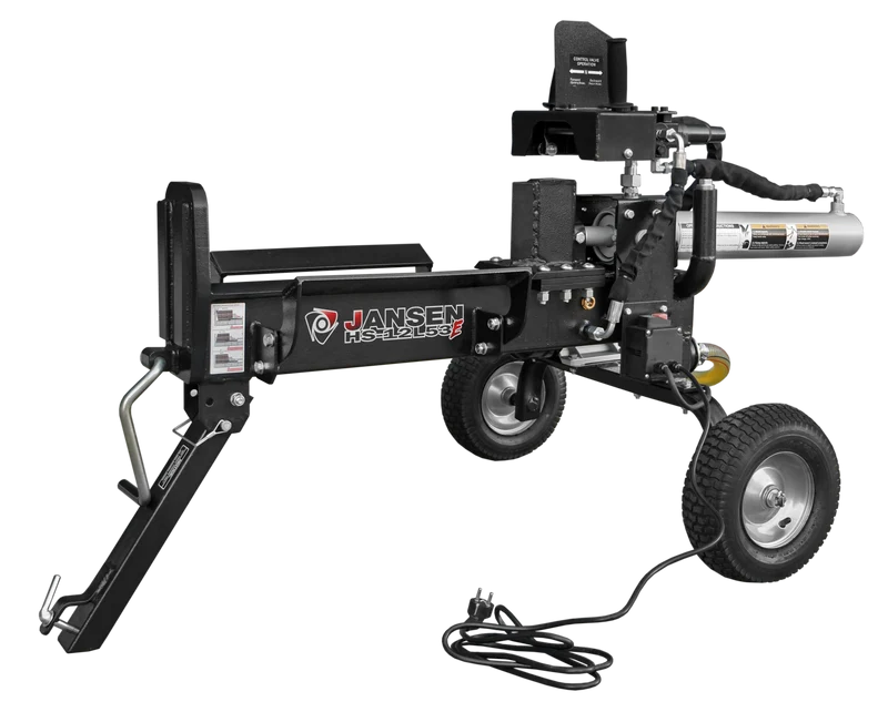 Holzspalter Jansen HS-12L53E, 12 t, 53cm, liegend, Elektromotor 230V
