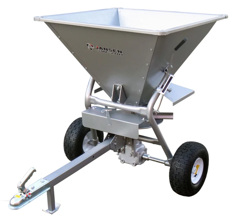 Streuwagen Jansen SW-200, Nachlaufstreuer, Düngerstreuer, Salzstreuer