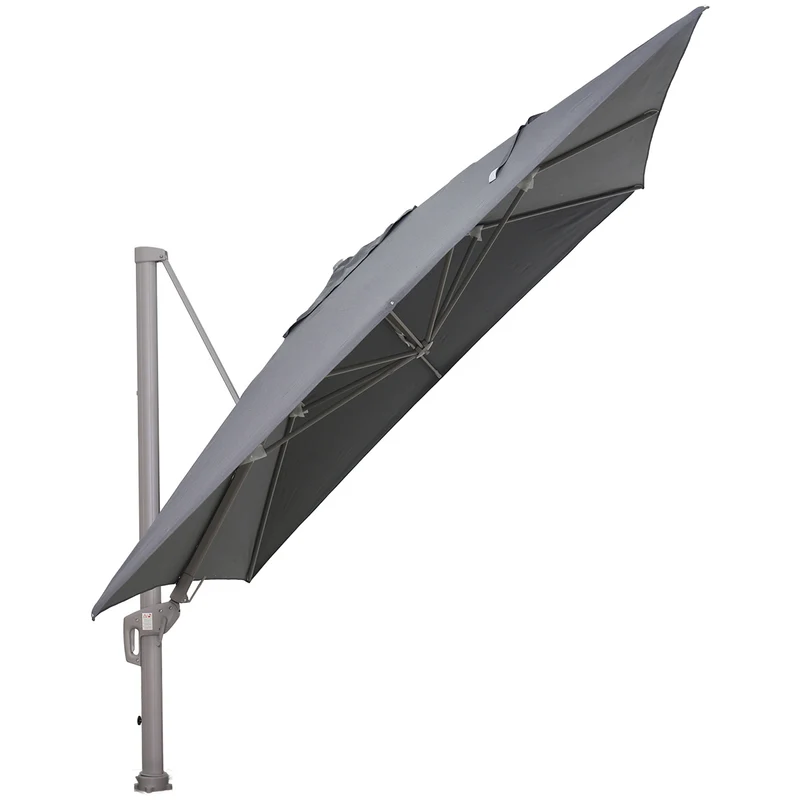 Garden Impressions Hawaii Big Pole II zweefparasol 350x350 taupe/royal anthracite