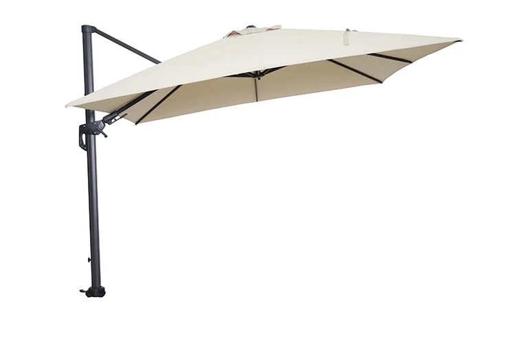Hawaii parasol - 300x300 cm - carbon black - ecru