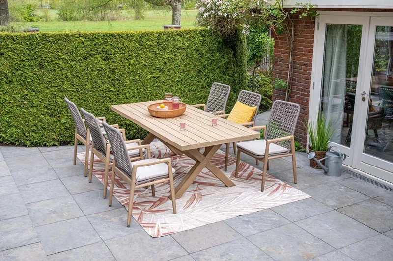 Garden Impressions Skala/Urania tuinset 6 personen acaciahout ovaal 220 cm