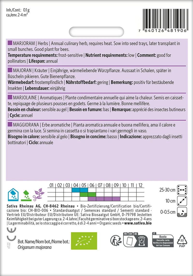 BIO Saatgut Majoran