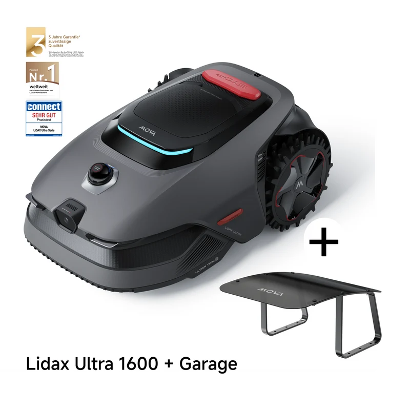 MOVA LiDAX Ultra 1600 m² Robotermäher + Garage