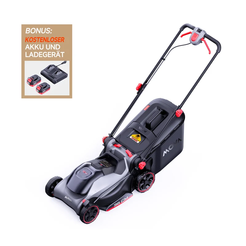 MOVA GL415 Rasenmäher à 40 V und 38 cm mit bürstenlosem Motor