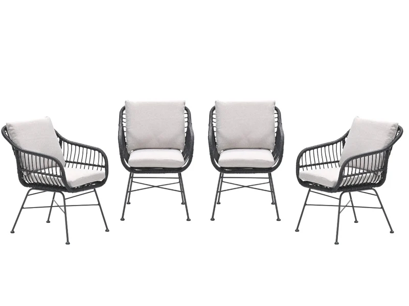 5-persoons tuinset - Edison tafel - 5 Margriet stoelen - Garden Impressions