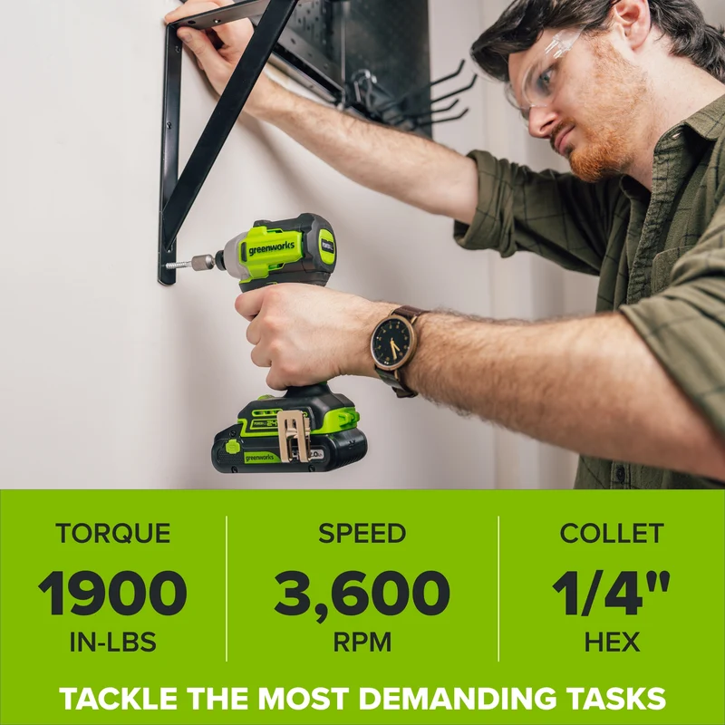 24V Cordless 280 in-lbs Drill/Driver Power Tool 10PC Combo Kit: (3) 2.0 Ah USB-C Batteries, (2) 30W USB-C Charger Block, and (2) 3' 100W USB-C Cable