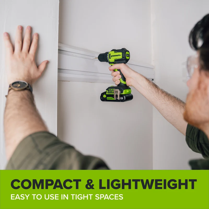 24V Cordless 280 in-lbs Drill/Driver Power Tool 10PC Combo Kit: (3) 2.0 Ah USB-C Batteries, (2) 30W USB-C Charger Block, and (2) 3' 100W USB-C Cable
