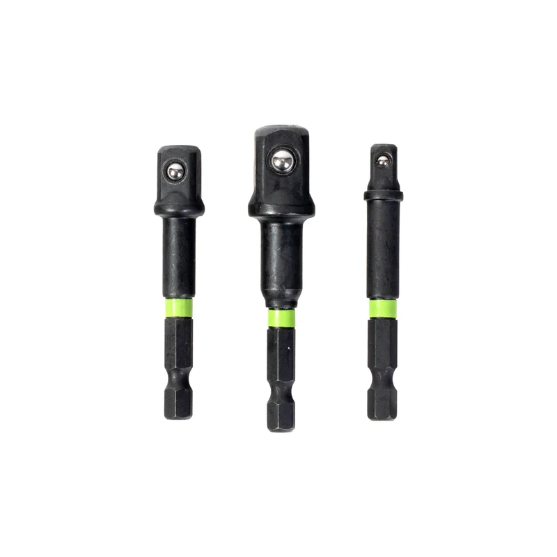 3-PC Impact-Rated Hex Shank Socket Driver Set
