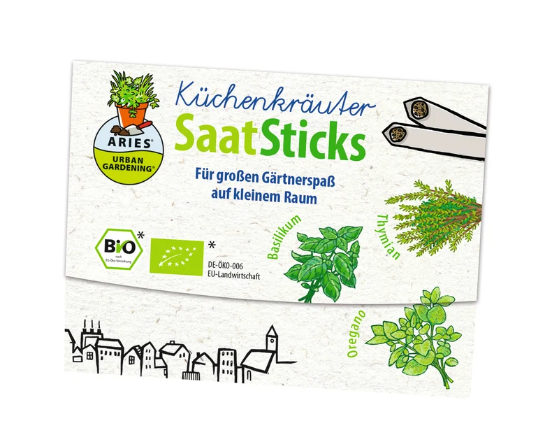 Aries Saatsticks BIO Küchenkräuter
