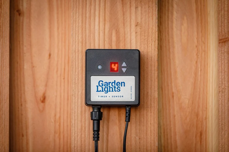 Garden Lights Timer + Dusk to Dawn Sensor