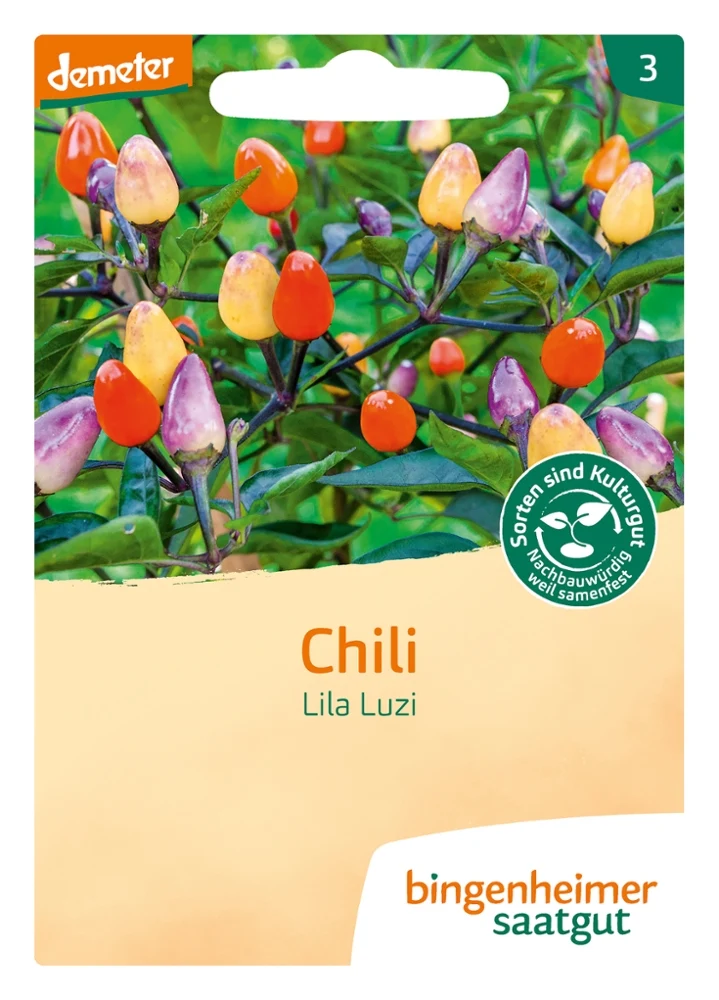 BIO Saatgut Peperoni Lila Luzi