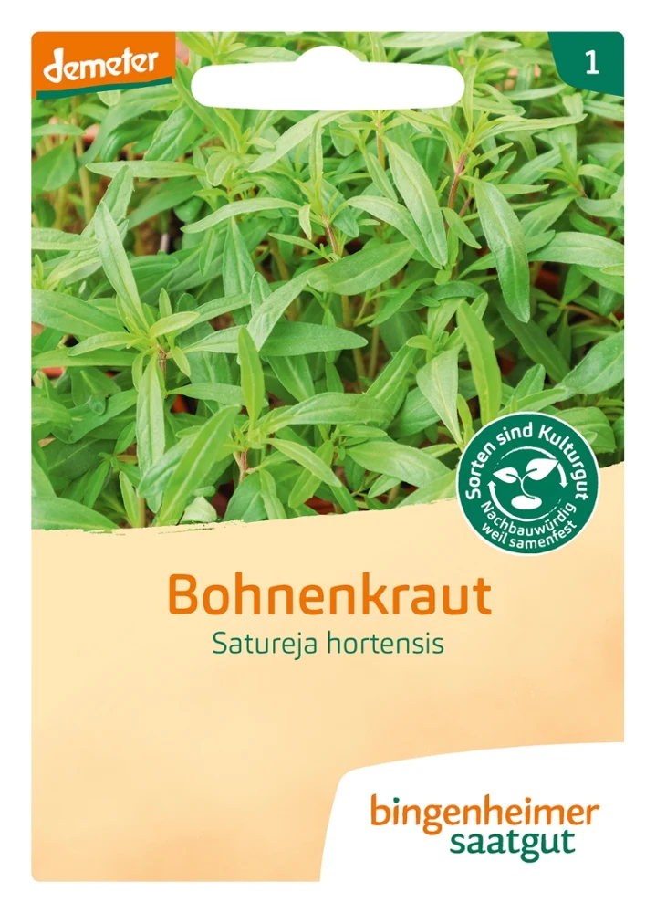 BIO Saatgut Bohnenkraut Saturn, einjährig