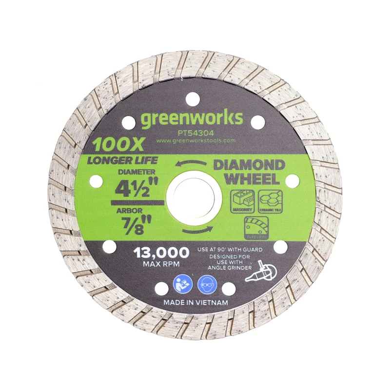 1-PC 4-1/2" Masonry Cutting Turbo Diamond Wheel
