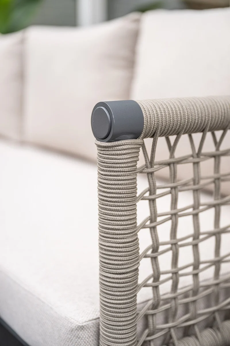 Garden Impressions Teramon loungeset met hoge tafel taupe rope