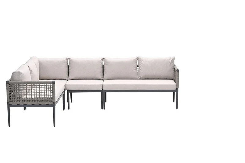 Garden Impressions Teramon loungeset 6-persoons met taupe rope