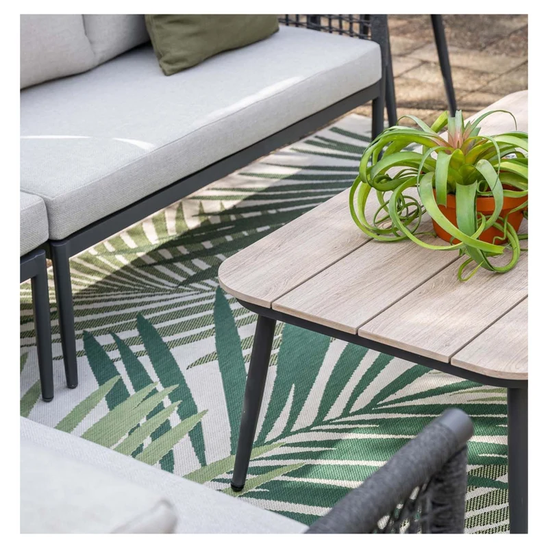 Garden Impressions Teramon loungeset 6-persoons met donkergrijs rope