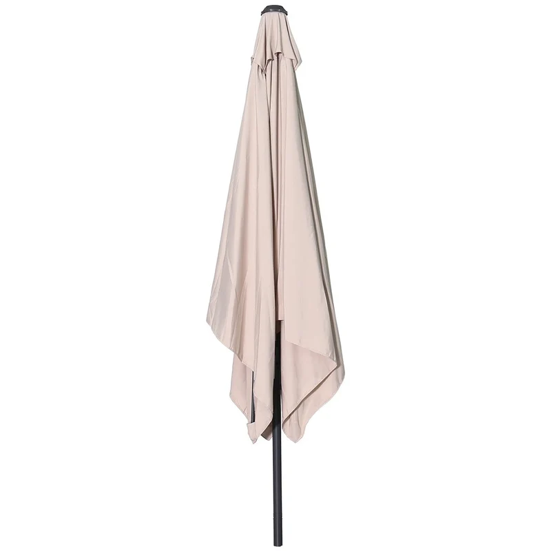 Garden Impressions Lotus parasolset 250x250 ecru met voet en hoes