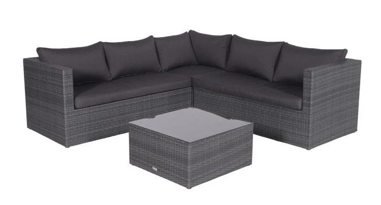 Garden Impressions Montana loungeset - earl grey/ donker antraciet