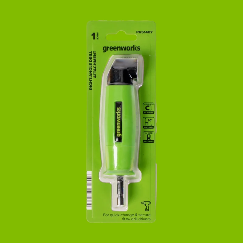 Magnetic 1/4" Hex Shank Right Angle Drill Attachment
