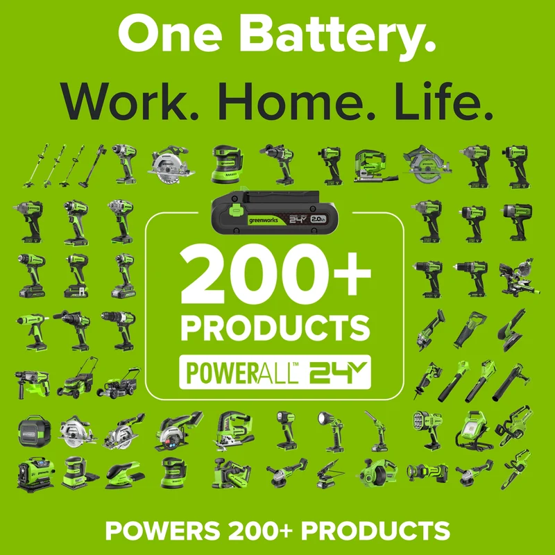 24V PowerAll Battery 2-Pack, with (2) 2.0 Ah Batteries