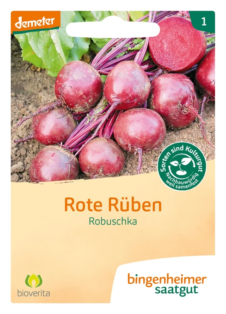 BIO Saatgut Rote Bete Robuschka