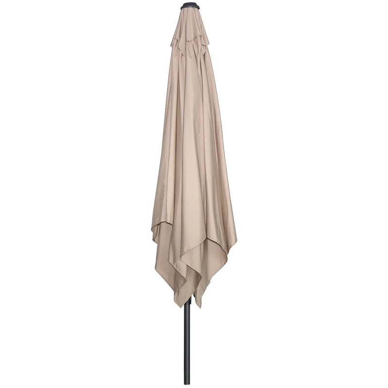 Garden Impressions Lotus parasol - 250x250 cm - carbon black - taupe