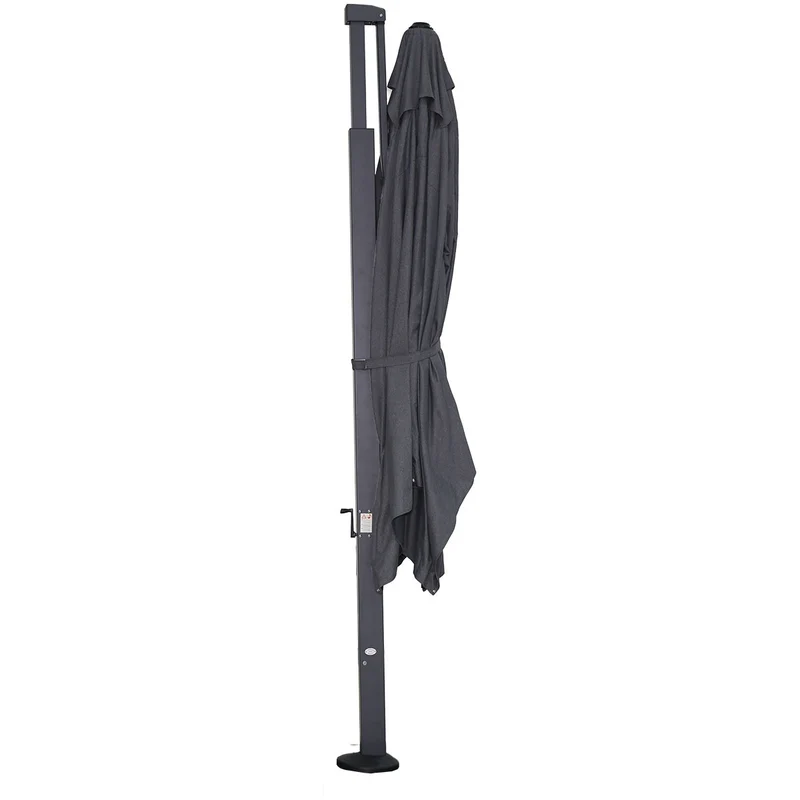 Garden Impressions Hawaii Emperor parasol - 3x4 m - carbon black - antraciet