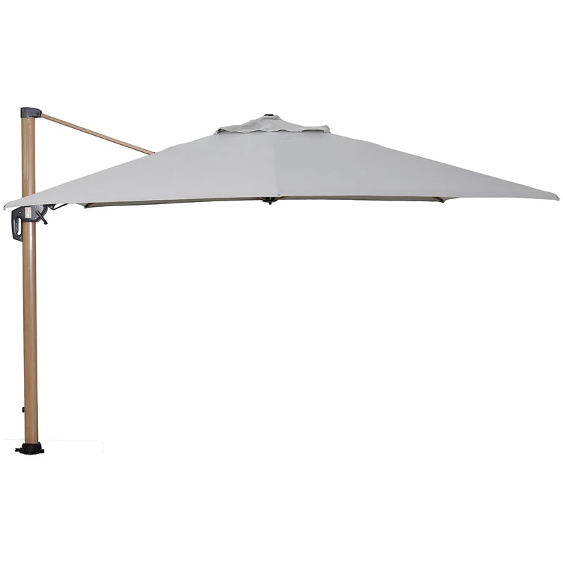 Garden Impressions Hawaii Big Pole II parasol - 3,5x3,5 m - teak look - zand