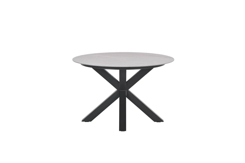 Lowland tafel - Ø120 cm - carbon black - Centostone Napoli sand
