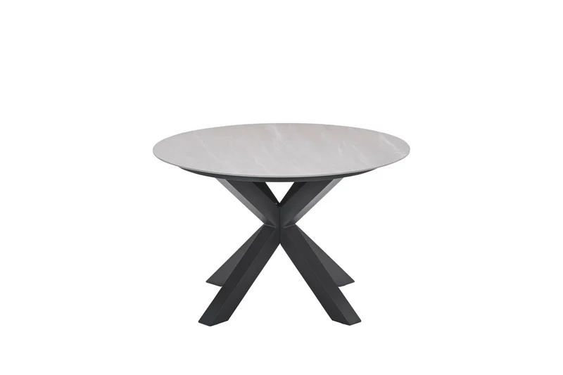 Lowland tafel - Ø120 cm - carbon black - Centostone Napoli sand