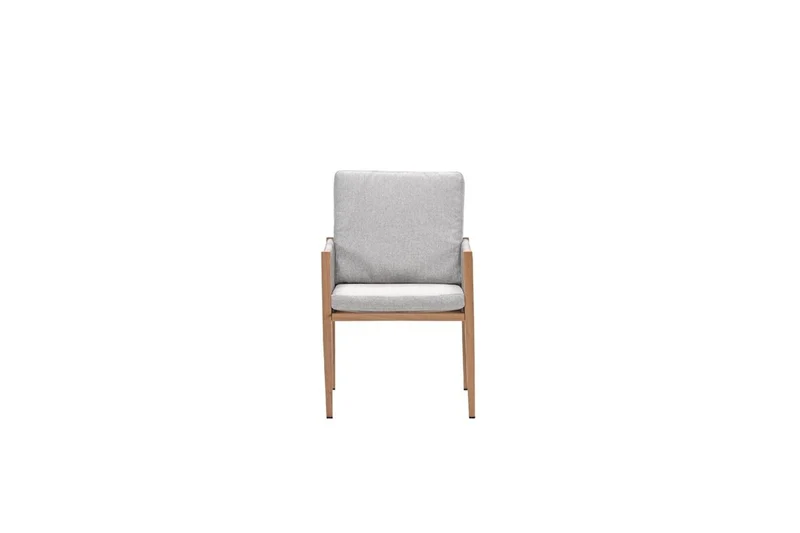 Sardinia dining fauteuil - light teaklook - TPU rope sand - dark sand