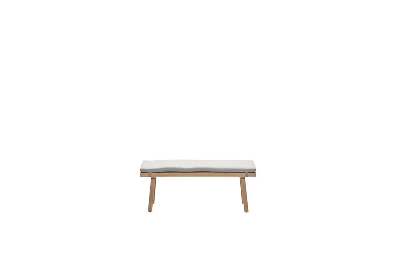 Decala sportbank - aluminium - light teak look - desert sand