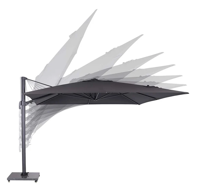 Hawaii parasol S - 250x250 cm - carbon black - zwart