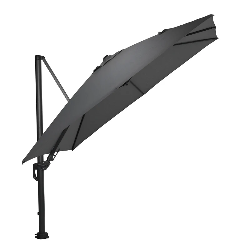 Hawaii Deluxe parasol - 300x300 cm - carbon black - royal antraciet
